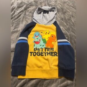 jumping beans Yellow, Navy & Gray Pokémon 'Better Together' Pullover Hoodie
